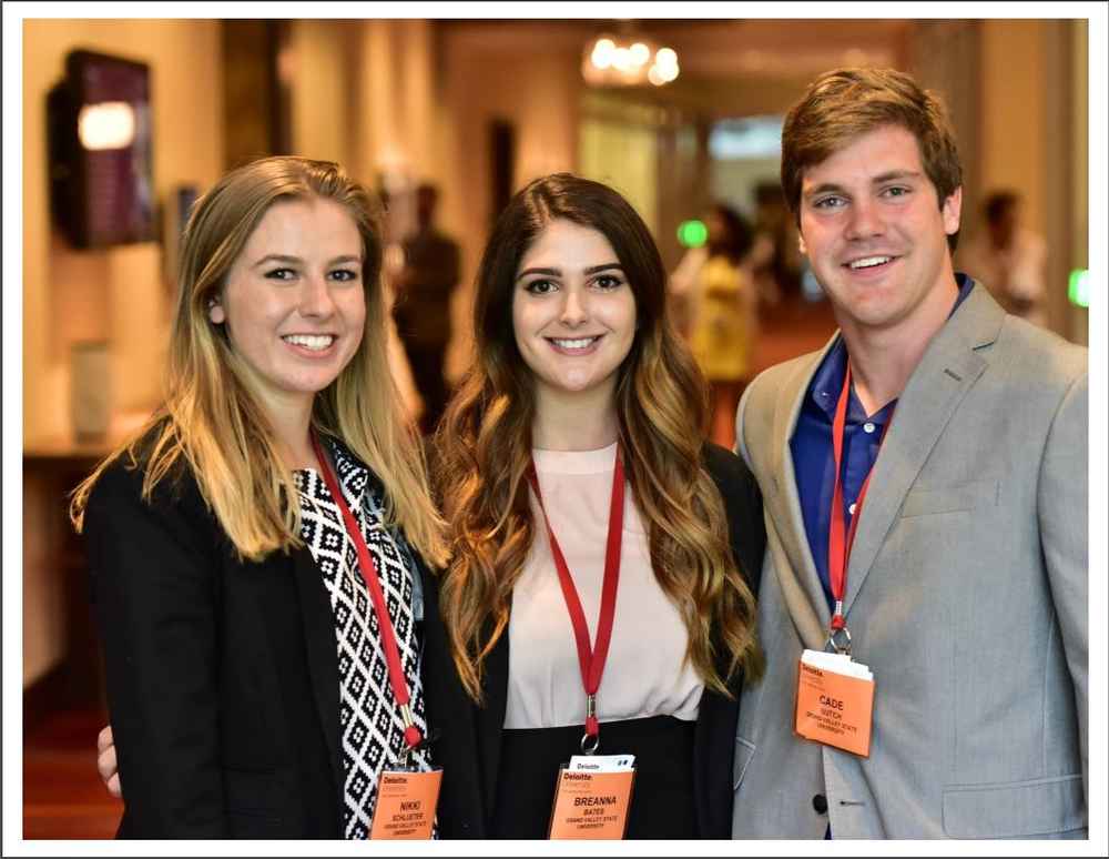 Three Seidman College of Business students attended the Deloitte and SAP Co-Innovation